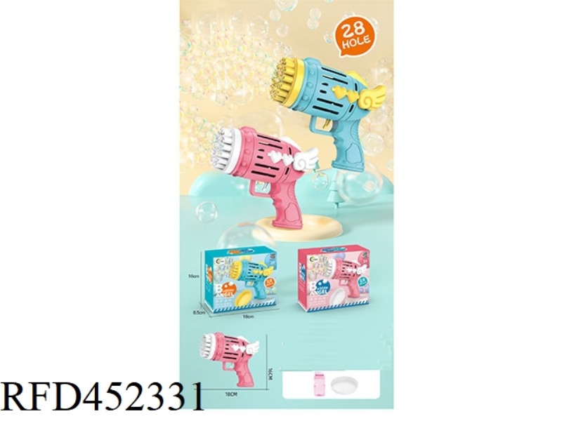 28 HOLE ELECTRIC ANGEL BUBBLE GUN