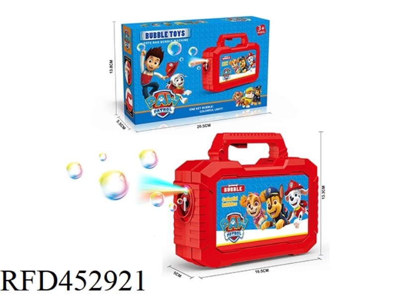 DOG PATROL BUBBLE MACHINE