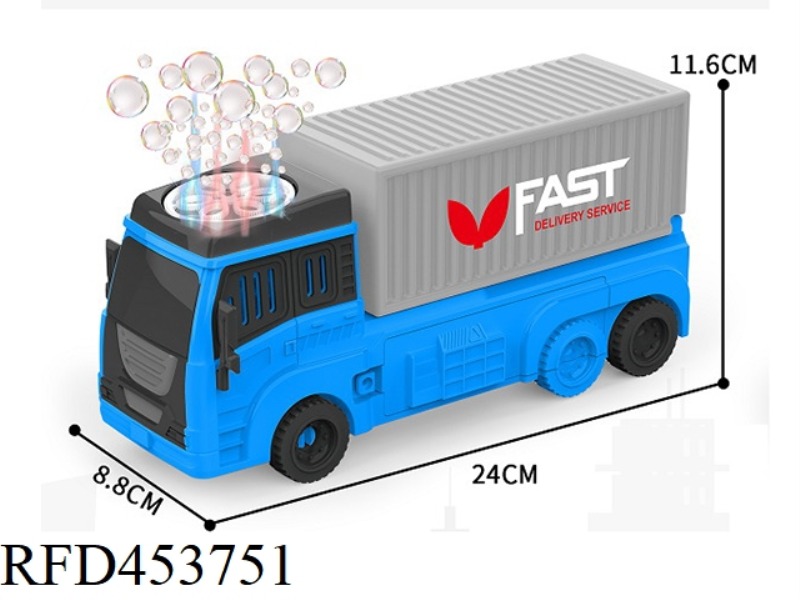 INERTIAL BUBBLE CONTAINER TRUCK