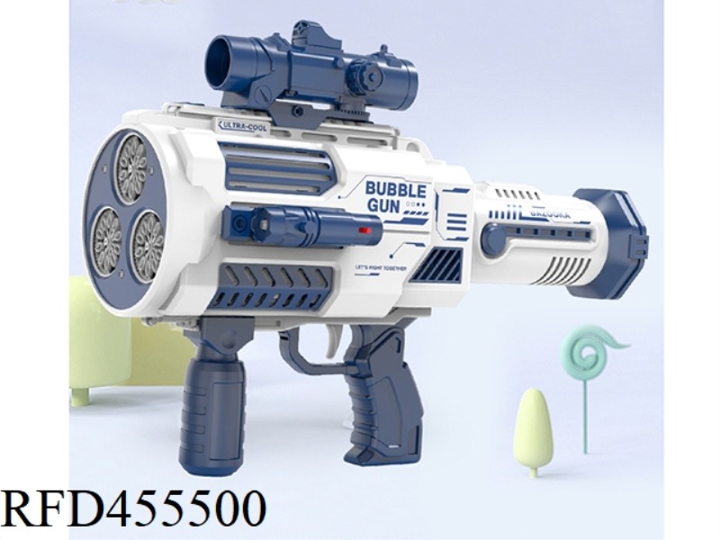 3 CYLINDER BUBBLE GUN (WITH 2 FLASHLIGHTS 1X SCOPE)