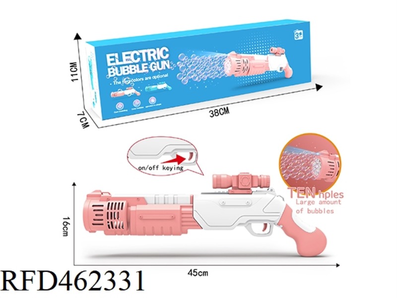 10 HOLE RAFFLE BUBBLE GUN PINK