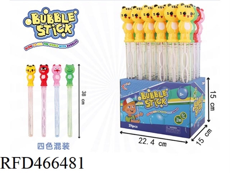 CARTOON BUBBLE STICK 24PCS