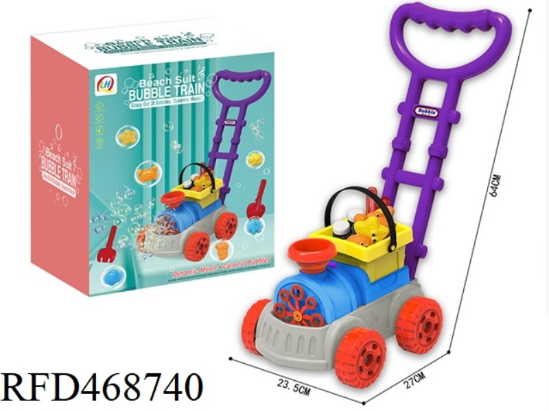 STROLLER BUBBLE MACHINE BEACH TOY 2 IN 1