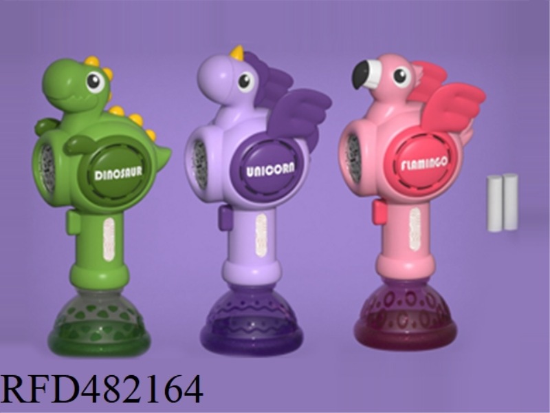 B/O DINO,FLAMIGO&UNICORN BUBBLE WAND