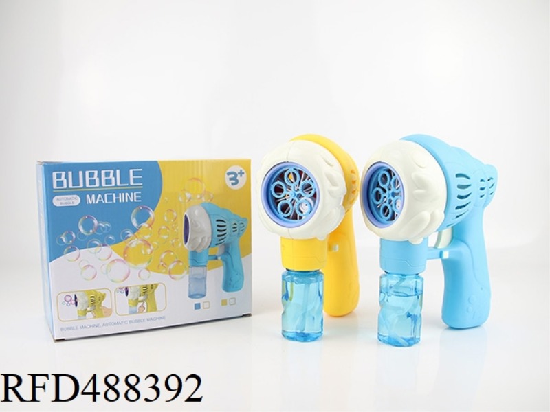 CARTOON CONCH HERMIT CRAB LIGHT AND MUSIC BUBBLE GUN (5 HOLES BUBBLE)