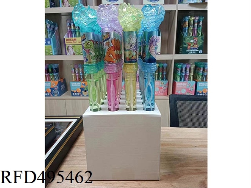 MAGIC FLASH BUBBLE WAND - CARTOON DINOSAUR 20PCS