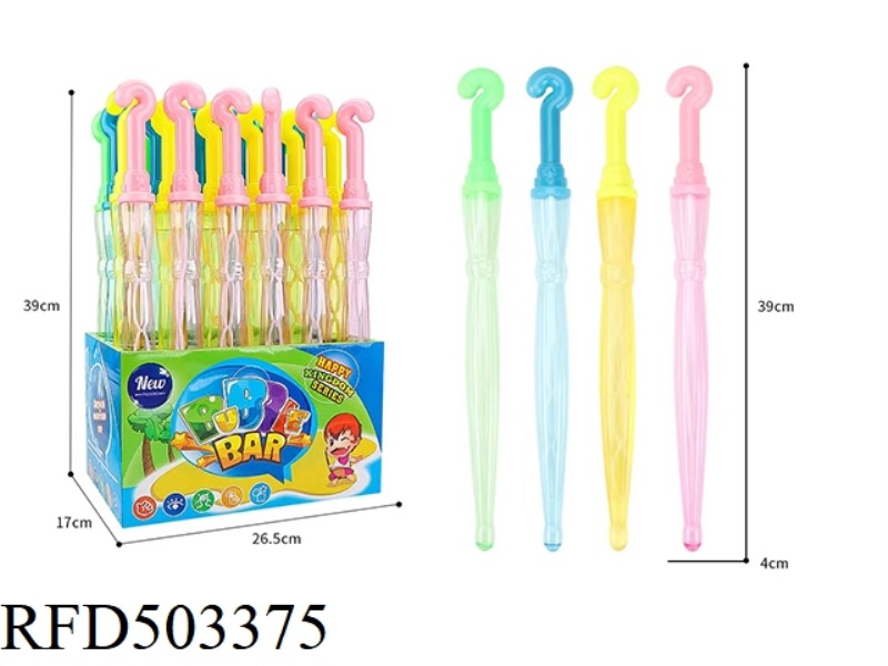 UMBRELLA BUBBLE WAND (4 COLORS) 24PCS