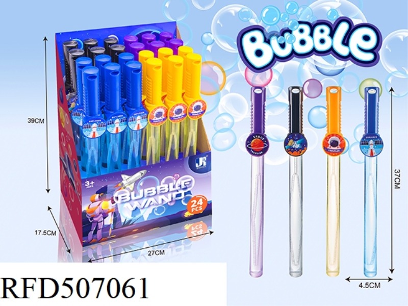 SPACE CARTOON BUBBLE WAND 24PCS