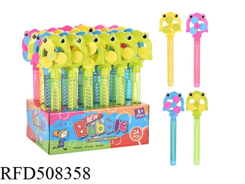 29CM SHARK WINDMILL BUBBLE WAND 24PCS