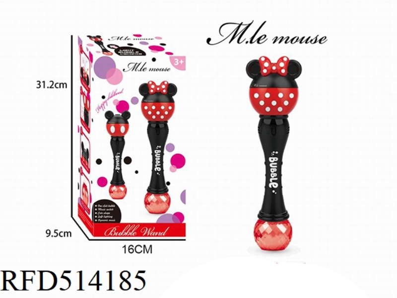 ELECTRIC LIGHT MUSIC MINNIE BUBBLE STICK