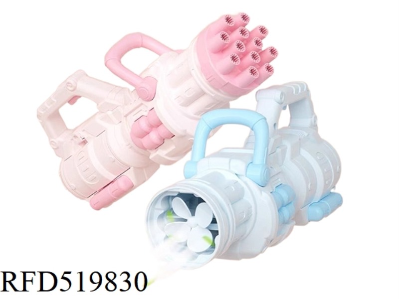 GATLIN BUBBLE GUN (WITH A BOTTLE OF WATER)
