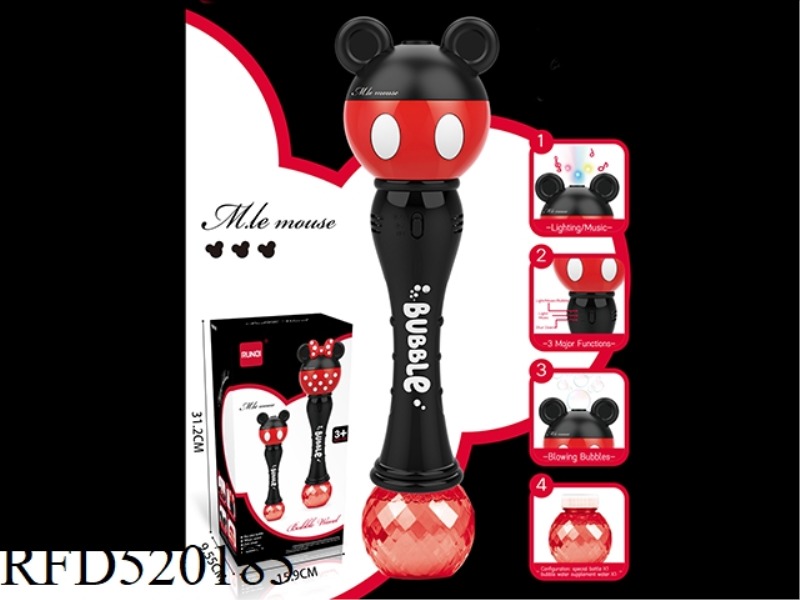 ELECTRIC MICKEY BUBBLE STICK (WITH LIGHT AND MUSIC)