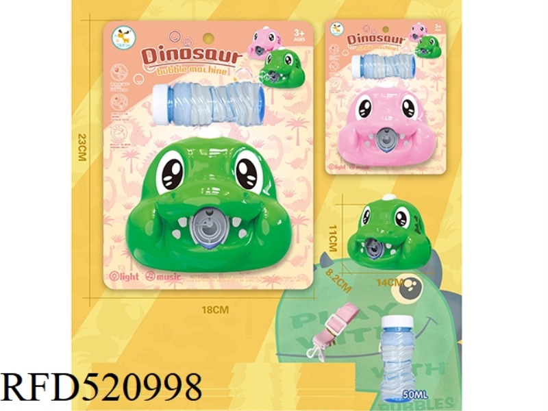 DINOSAUR ELECTRIC BUBBLE CAMERA