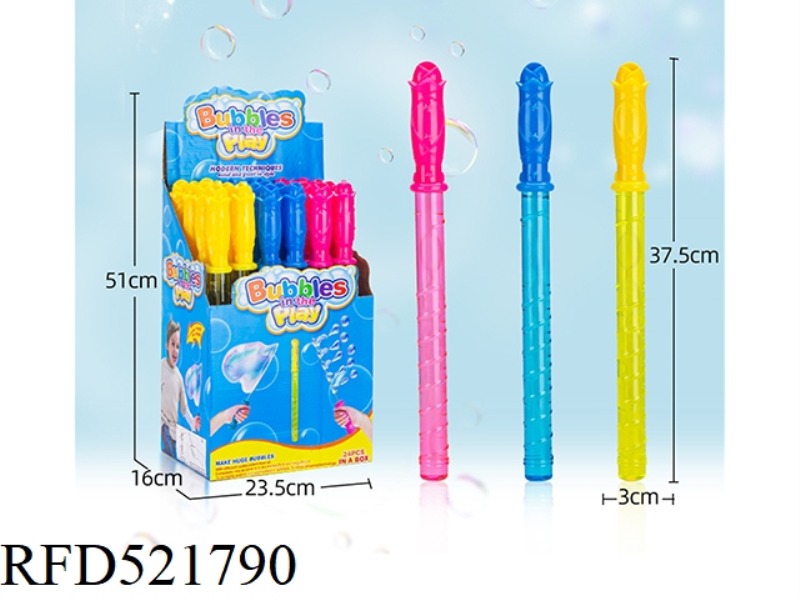 ROSE BUBBLE STICK (LARGE RING, FIVE CHAIN 2 TYPES OF 3-COLOR MIXED PACK) 24PCS