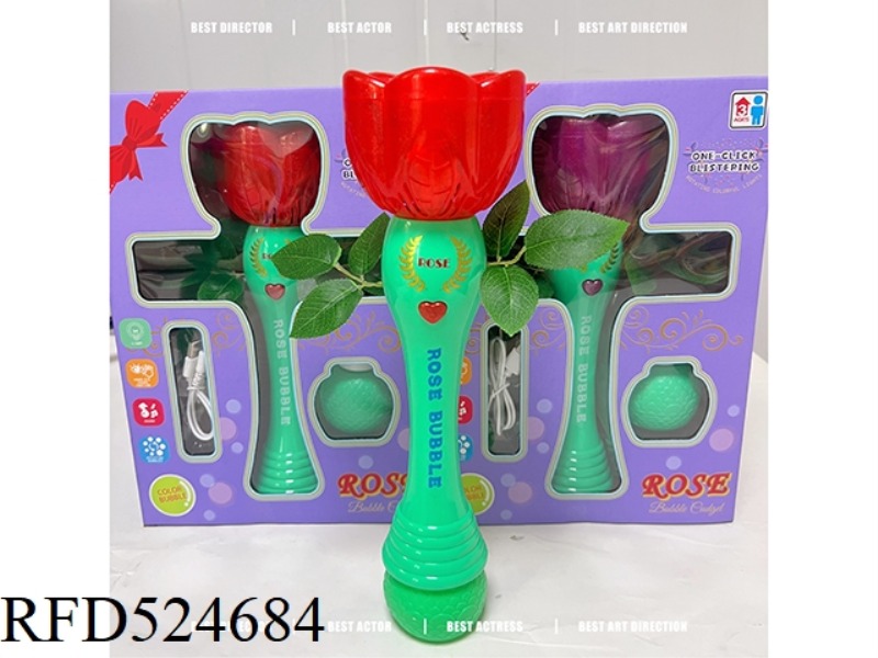 ROSE BUBBLE STICK (RED AND PURPLE 2-COLOR MIXED)