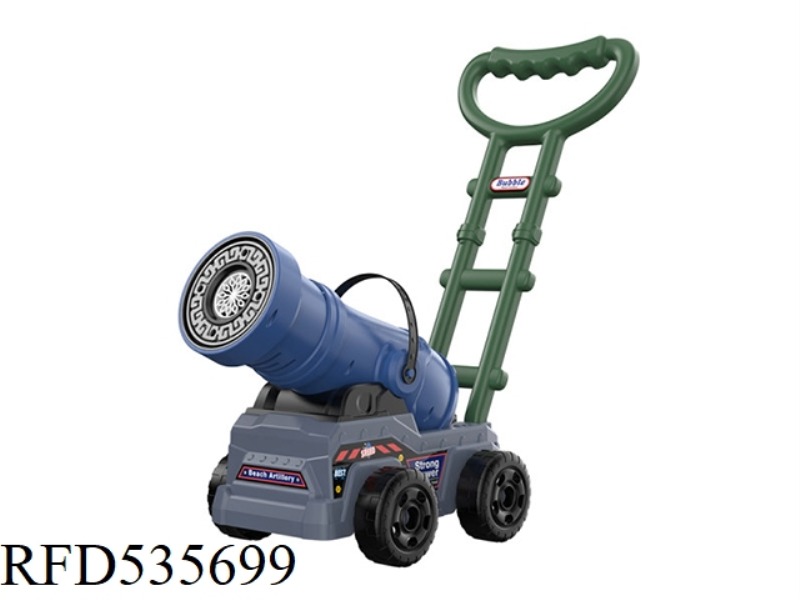 CHILDREN'S BUBBLE MACHINE TROLLEY CANNON