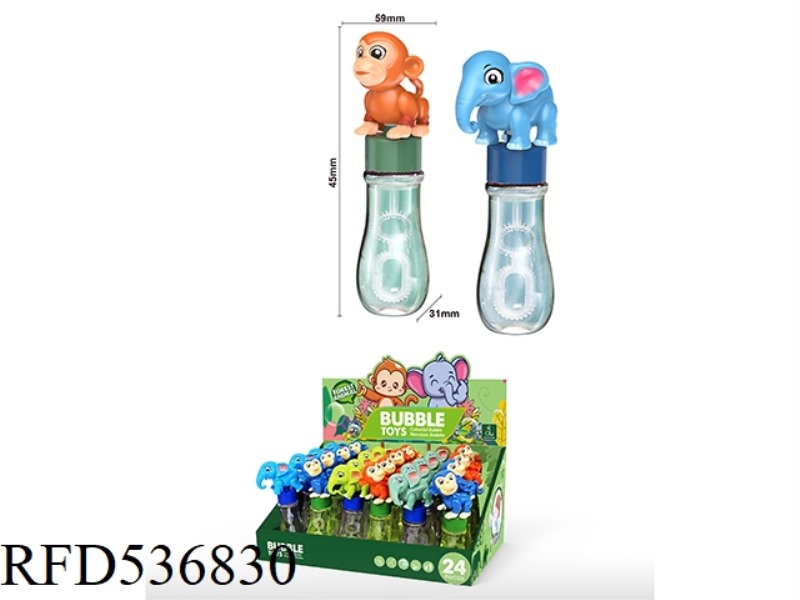 FOREST ANIMAL BUBBLE STICKS (24 / BOX)