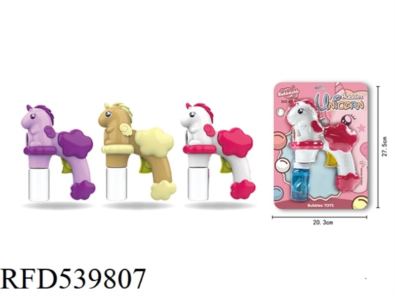 MANUAL UNICORN BUBBLE GUN