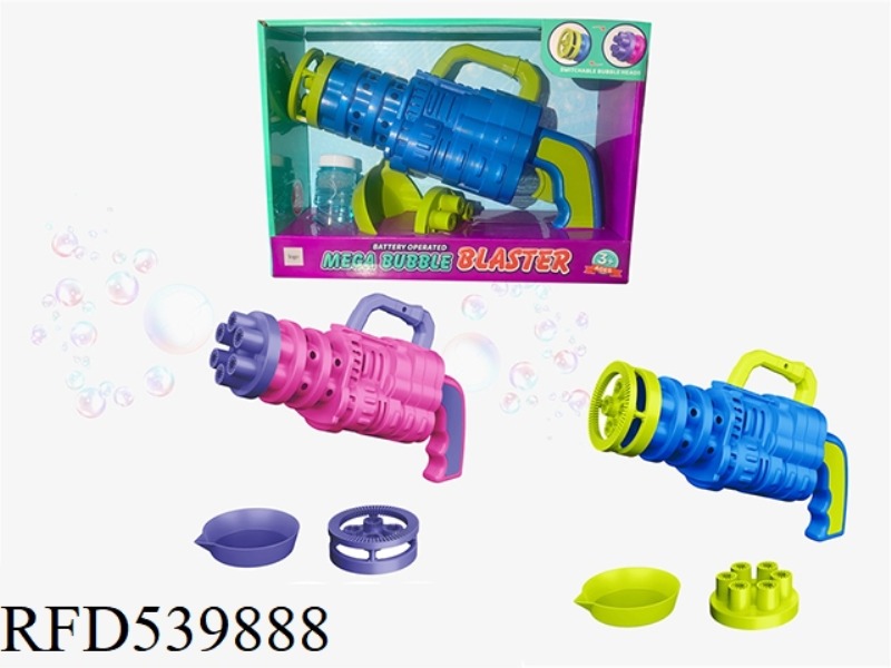GATLING ELECTRIC BUBBLE GUN