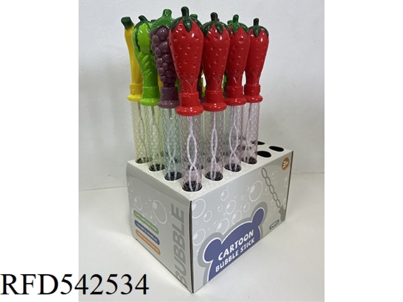 37CM FRUIT BUBBLE STICK 24PCS