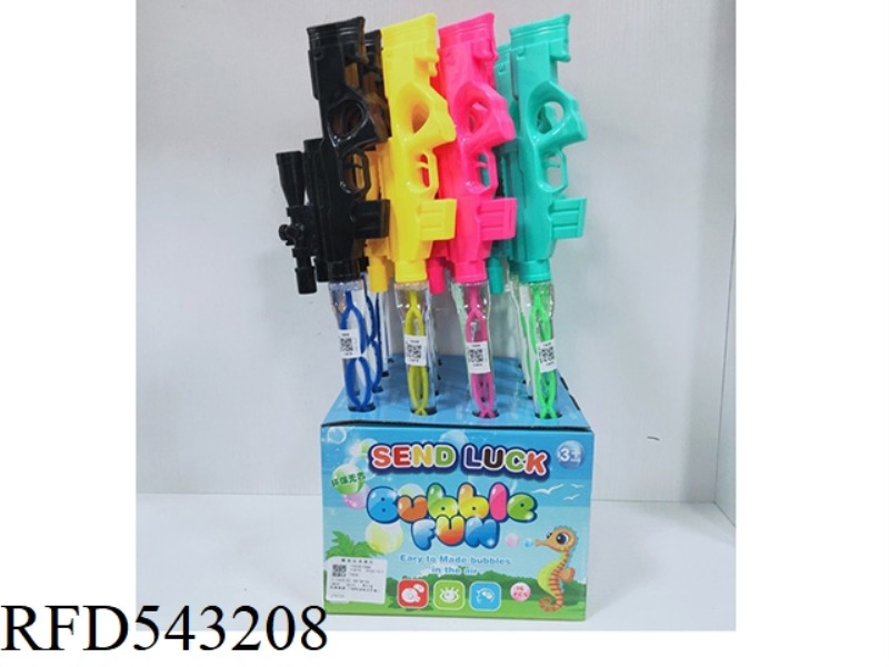 GUN BUBBLE WAND 16PCS