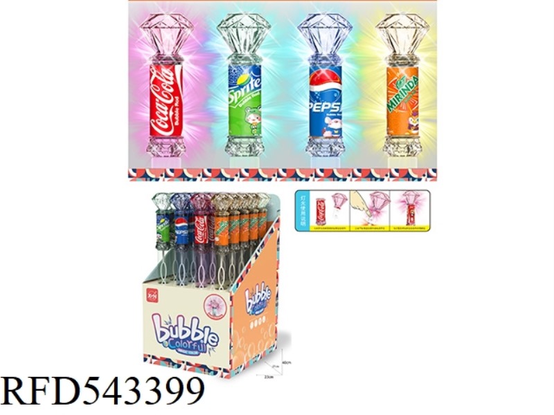 BEVERAGE GLITTER BUBBLE WAND 20PCS