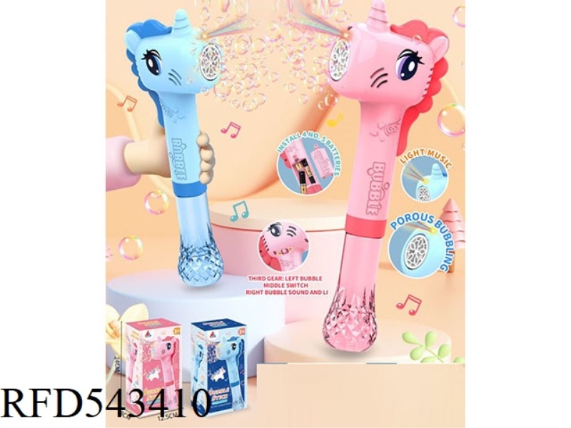 ELECTRIC POROUS UNICORN BUBBLE WAND