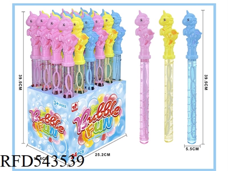 UNICORN BUBBLE WAND 24PCS