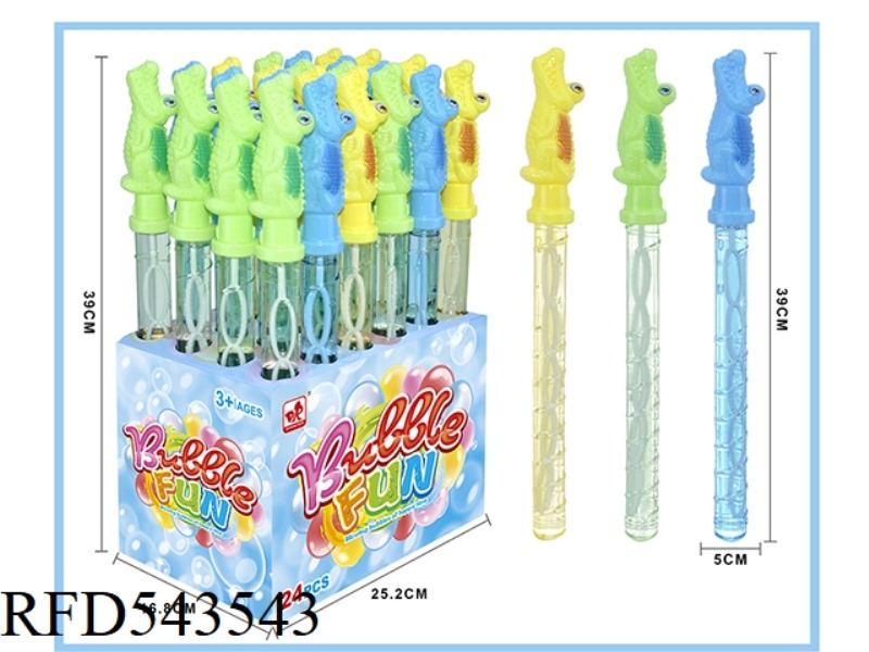 CROCODILE BUBBLE WAND 24PCS