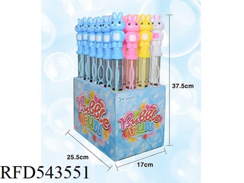 RABBIT BUBBLE WAND 24PCS