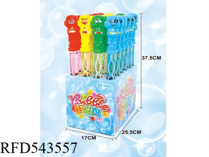 FOUR KINDS OF EMOJI BUBBLE WAND 24PCS