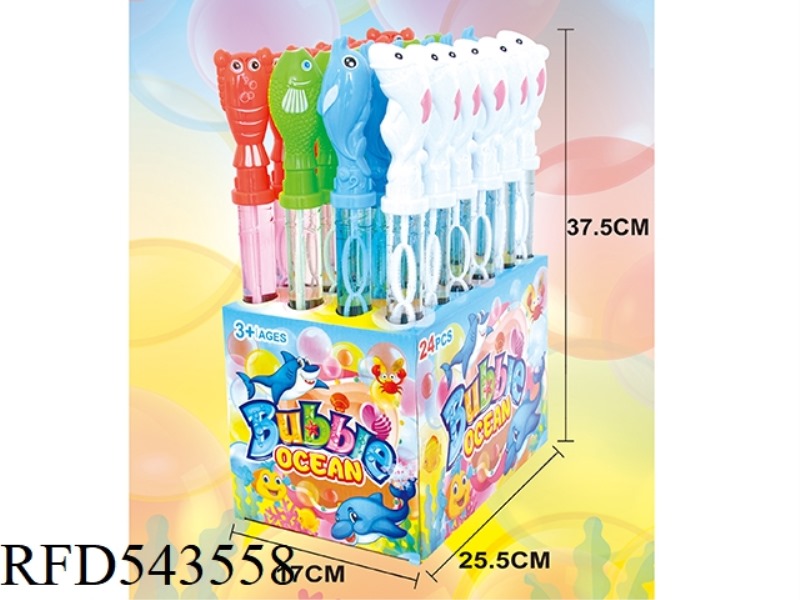 FOUR TYPES OF OCEAN BUBBLE WAND 24PCS