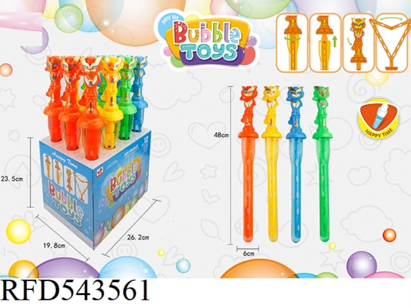 ROBOT BUBBLE WAND 12PCS