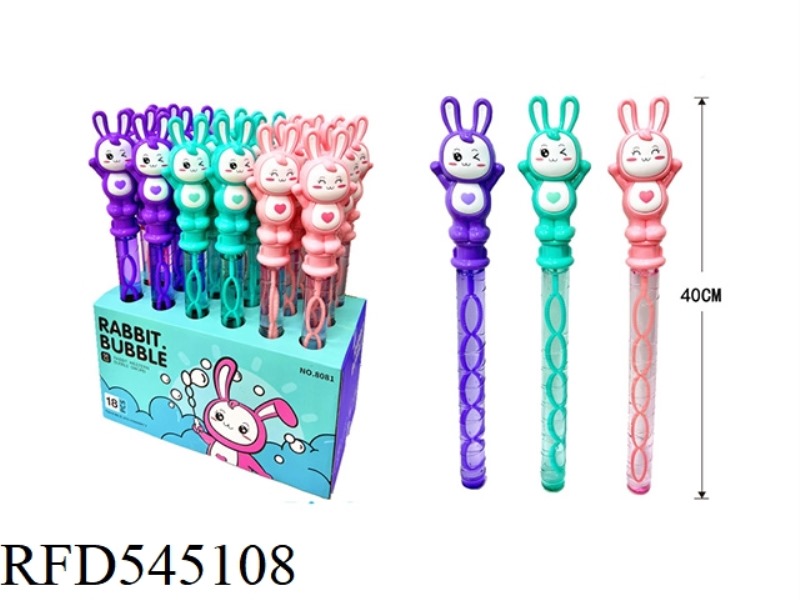 CARTOON RABBIT BUBBLE WAND 18PCS/ BOX