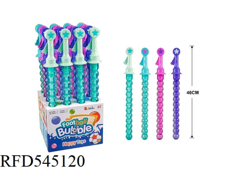 185ML STAR FOOTBALL WESTERN SWORD BUBBLE WAND 16PCS/ BOX