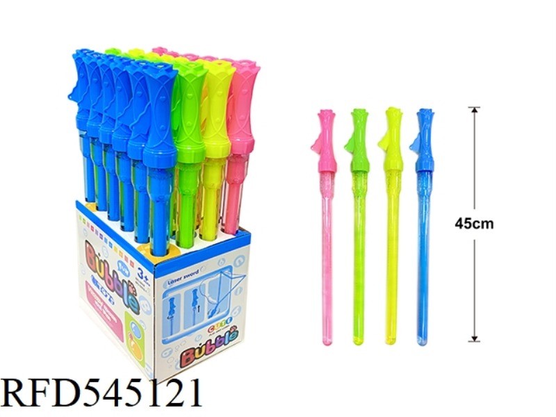 ROSE AND WESTERN SWORD BUBBLE WAND IN A BOX OF 24PCS 100ML