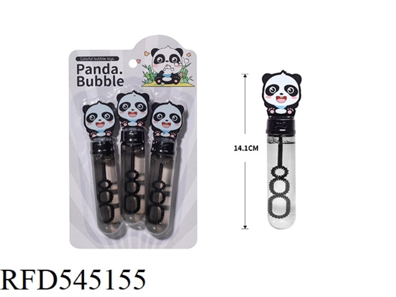 PANDA BUBBLE WAND 3PCS/ CARD