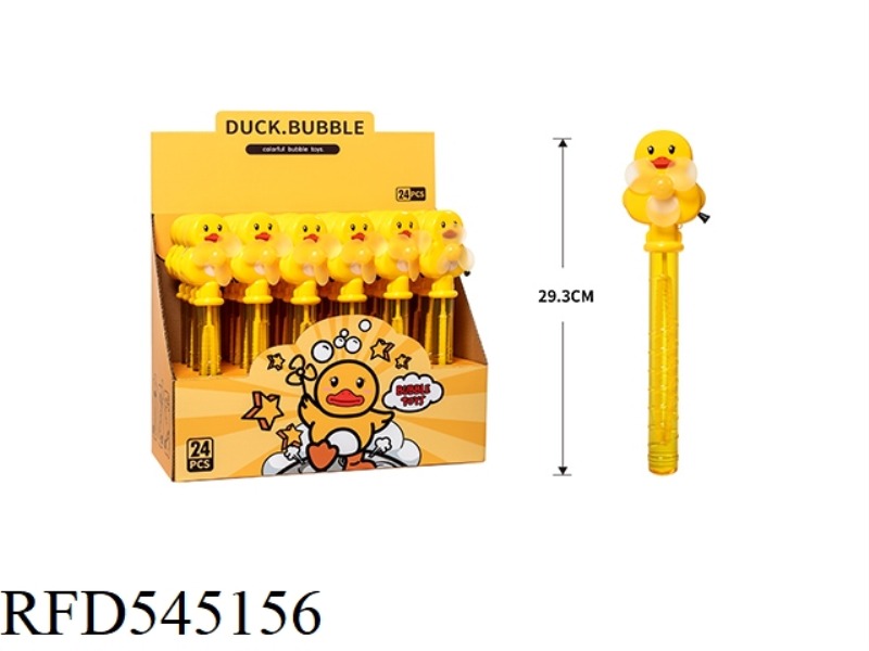 YELLOW DUCK WIRE FAN BUBBLE WAND 24PCS/ BOX
