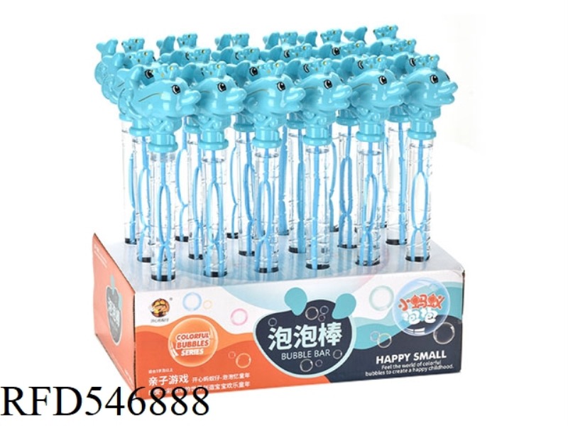 DOLPHIN WHISTLE BUBBLE WAND 18PCS