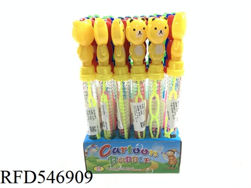 FLAT HEAD BEAR BUBBLE STICK 24PCS