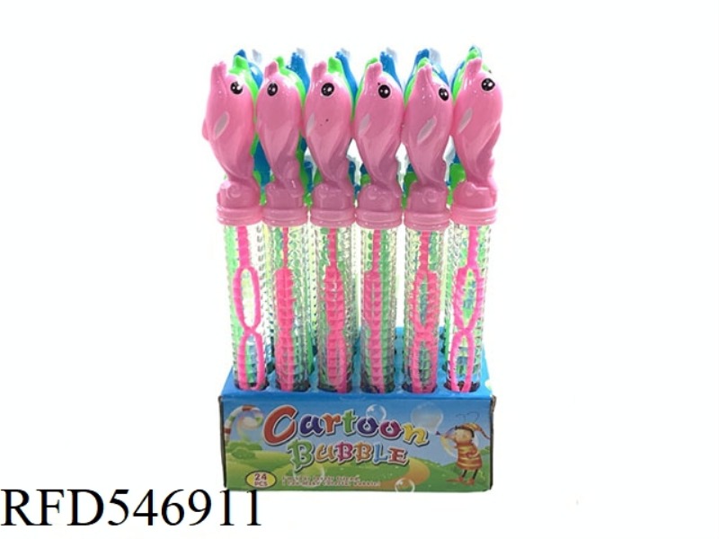 DOLPHIN BUBBLE WAND 24PCS