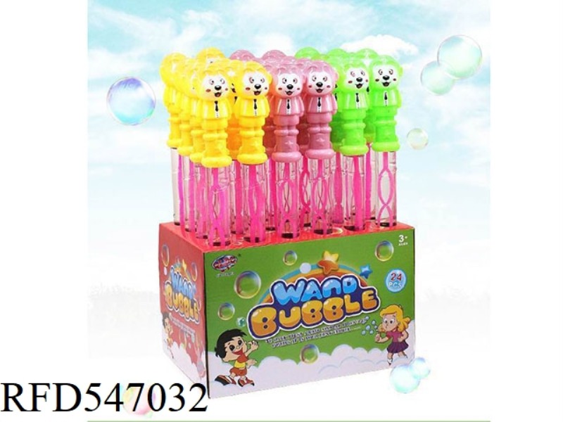 MONKEY BUBBLE WAND (24PCS)