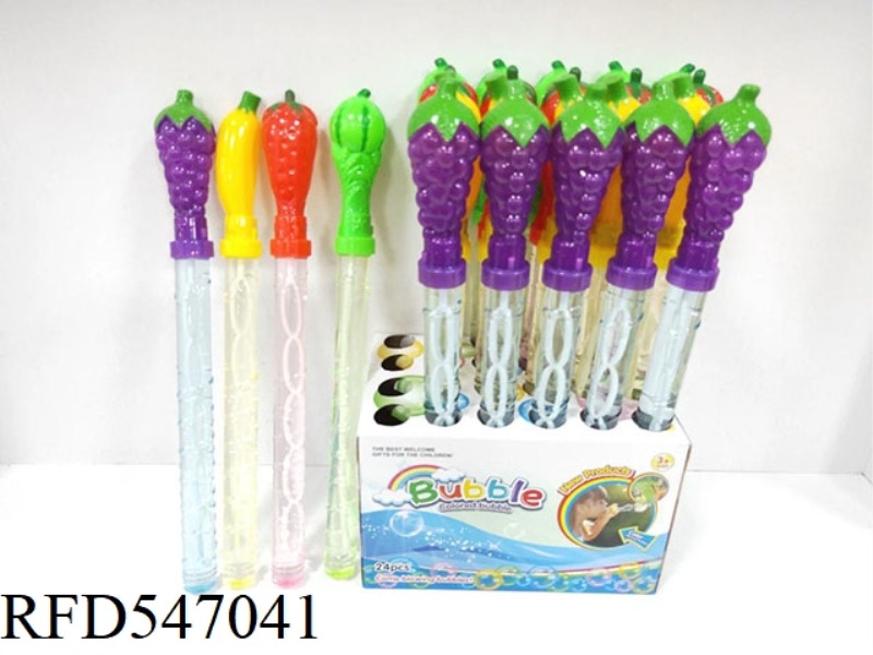SPRAY PAINT FRUIT BUBBLE WAND (24 PCS)