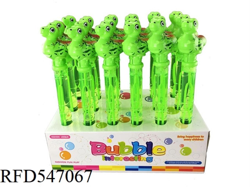 35CM DINOSAUR WHISTLE BUBBLE WAND (ENGLISH)18PCS