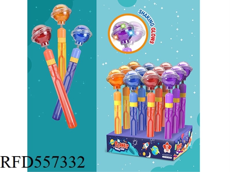 28CM STAR LIGHT BUBBLE (LONG STICK) 12PCS