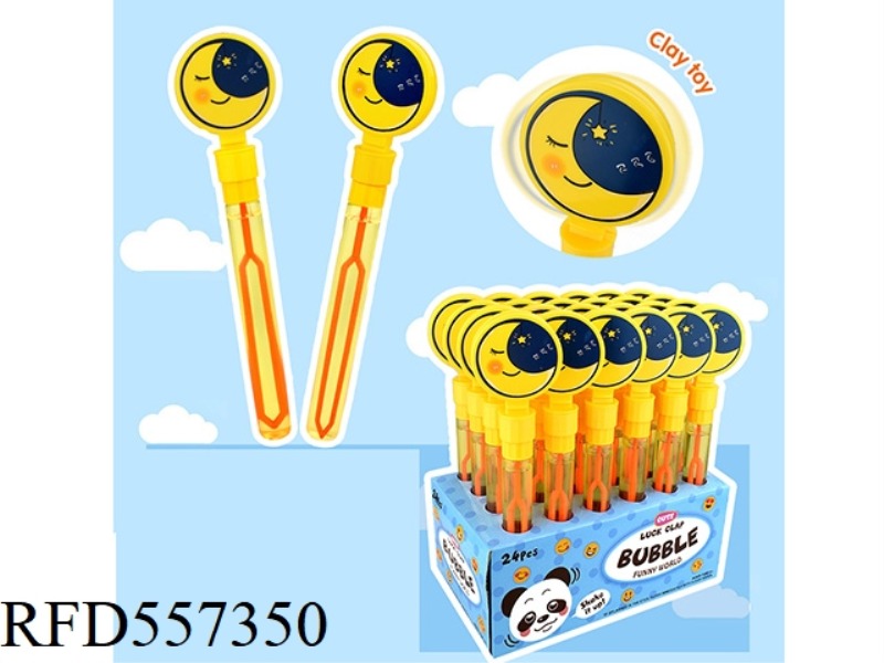28CM MOON PAT BUBBLE WAND 24PCS