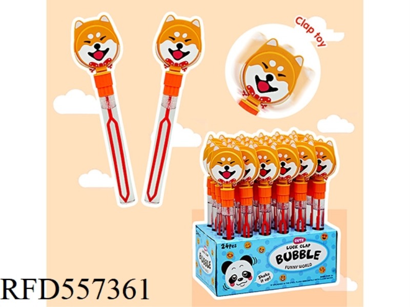 29.5CM SHIBA INU PATAKU BUBBLE STICK 24PCS