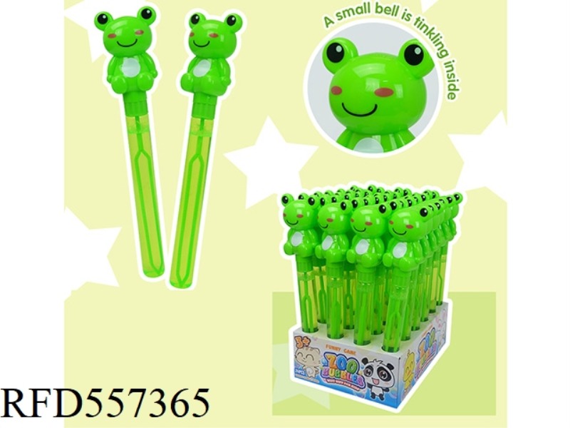28.5CM BELL FROG BUBBLE WAND 24PCS