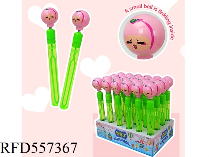 27.5CM PEACH BELL BUBBLE WAND 24PCS