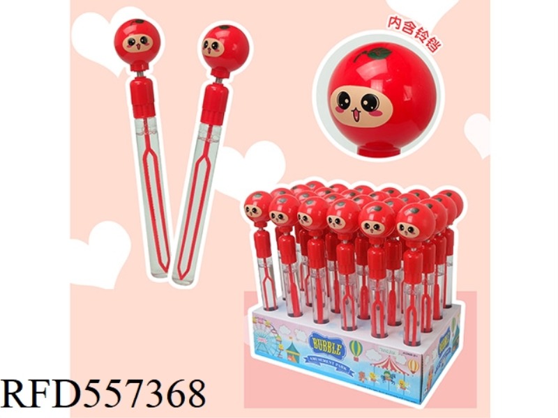 27.5CM APPLE BELL BUBBLE WAND 24PCS